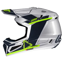 Leatt Kit Moto 3.5 V25 Steel шлем кроссовый + Vizion 3.5 мотоочки