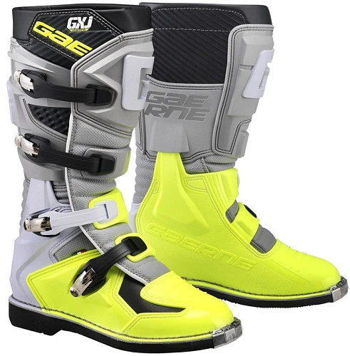Gaerne GXJ мотоботы кроссовые детские/женские, серо-желтый