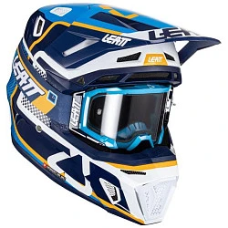 Leatt Kit Moto 8.5 V24 Ink шлем кроссовый + Velocity 5.5 мотоочки