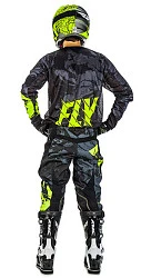 Fly Racing Kinetic Outlaw 2018 комплект, черно-желтый