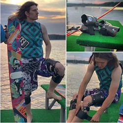 Yami Customs брейсы карбоновые для горных лыж, вейка, сноуборда и т.д. без коленных чашек