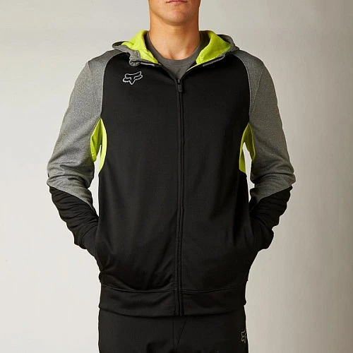 Fox Terrain Zip Fleece толстовка, черно-серый