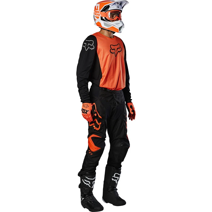 Fox Racing 180 Prix Youth мотоштаны подростковые, оранжево-черный