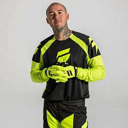 Shift Whit3 Label Race джерси, желто-черный