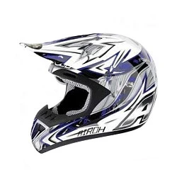 Airoh Runner Spartan шлем кроссовый, черно-бело-синий