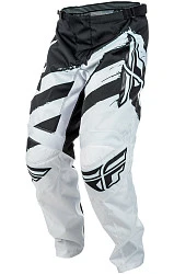 Fly Racing F-16 2018 мотоштаны, бело-черный