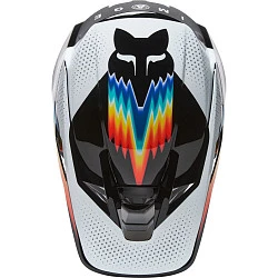 Fox Racing V3 RS 2022 Relm Black/White шлем кроссовый