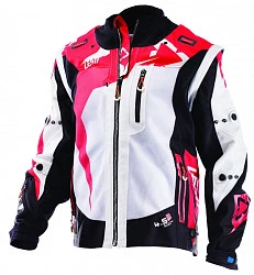 Leatt GPX 4.5 X-Flow мотокуртка эндуро, бело-черно-красный