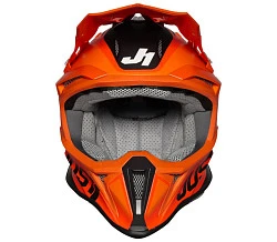 Just1 J18 Pulsar Orange-White-Black Gloss шлем кроссовый