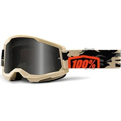 100% Strata 2 Sand Kombat / Smoke Lens мотоочки