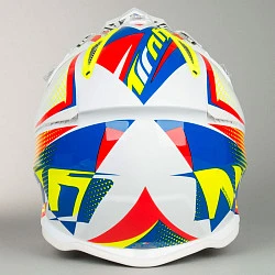 Airoh Aviator 2.2 шлем внедорожный, бело-желто-синий