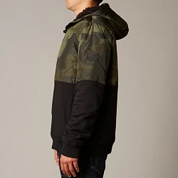 Fox Crockett Sasquatch Zip толстовка, черно-зеленый камуфляж