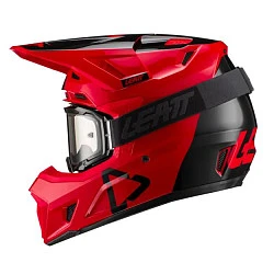 Leatt Kit Moto 7.5 V21 Red шлем кроссовый + Velocity 4.5 мотоочки