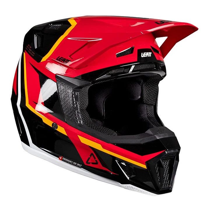 Leatt Kit Moto 7.5 V26 Red шлем кроссовый + Velocity 4.5 мотоочки, красный