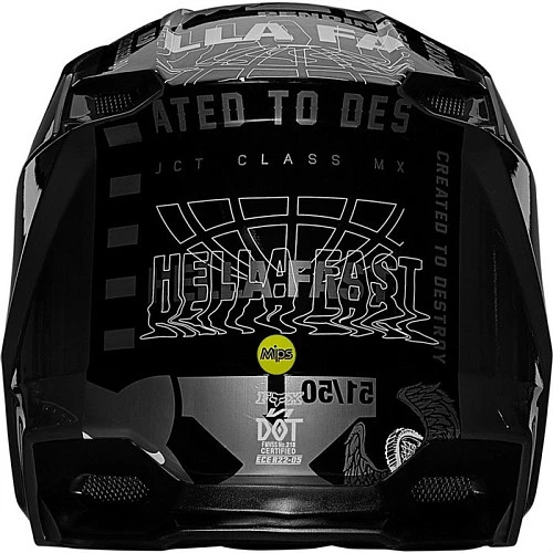 Fox Racing V1 Illmatik Black шлем кроссовый