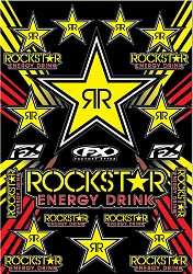 Factory Effex Rockstar Energy набор наклеек (размер A2)