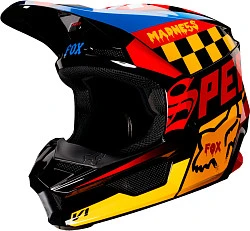 Fox Racing V1 Czar 2019 Youth шлем подростковый, черно-желтый