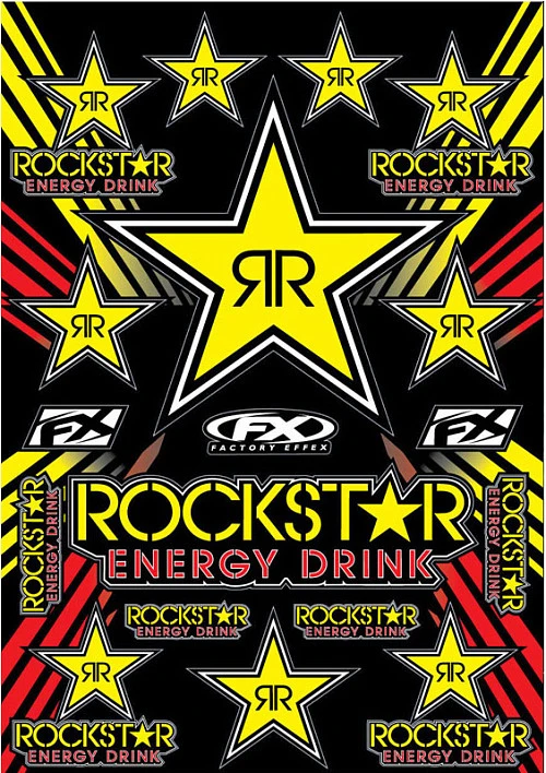 Factory Effex Rockstar Energy набор наклеек (размер A2)