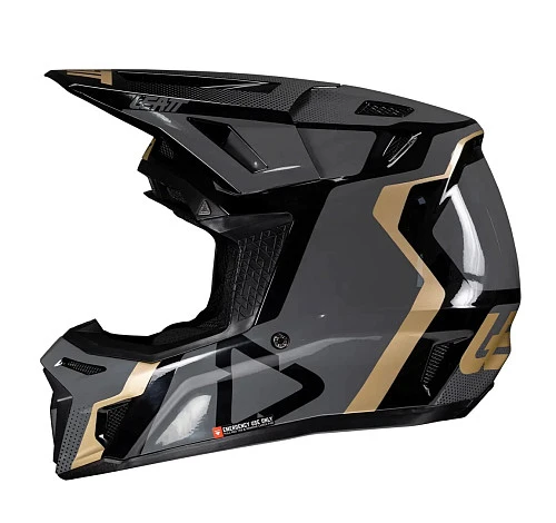 Leatt Kit Moto 8.5 V25 Black шлем кроссовый + Velocity 5.5 мотоочки, черный