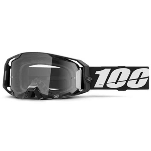100% Armatic Black / Clear Lens мотоочки, черный