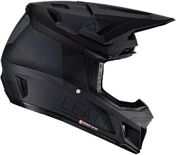 Leatt Kit Moto 7.5 V23 Stealth шлем кроссовый + Velocity 4.5 мотоочки