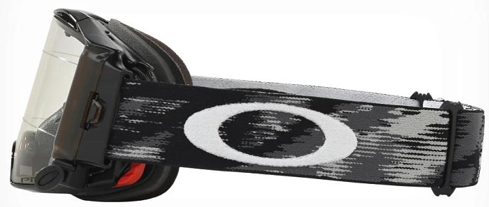 Oakley Airbrake (Roll-Off) Solid мотоочки черный, прозрачная линза (57-989)
