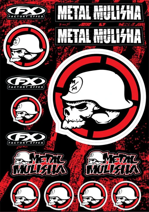 Factory Effex Metal Mulisha набор наклеек (размер A2)