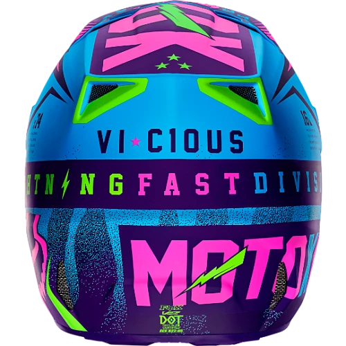 Fox Racing V2 Vicious Special шлем кроссовый, фиолетово-синий