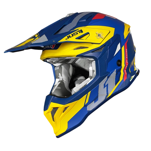 Just1 J39 Reactor Yellow-Blue шлем кроссовый