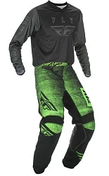 Fly Racing Kinetic Noiz/F-16 2021 комплект, черно-зеленый