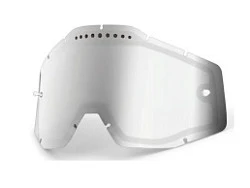 100% Racecraft/Accuri/Strata Vented Dual Anti Fog линза двойная, серебристый зеркальный