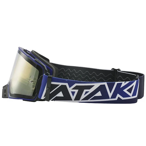 Ataki Prime мотоочки, синий, двойная магнитная прозрачная линза