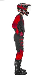 Fly Racing Kinetic K221 2021 комплект, красно-черный