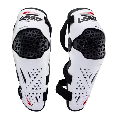 Leatt Dual Axis Pro White шарнирные наколенники, белый