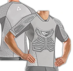 Leatt Roost Tee Junior защитная футболка подростковая, серый