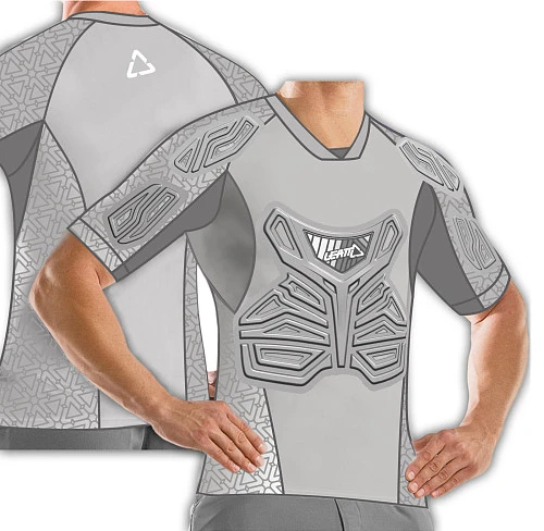 Leatt Roost Tee Junior защитная футболка подростковая, серый