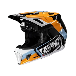 Leatt Kit Moto 7.5 V25 Orange шлем кроссовый + Velocity 4.5 мотоочки
