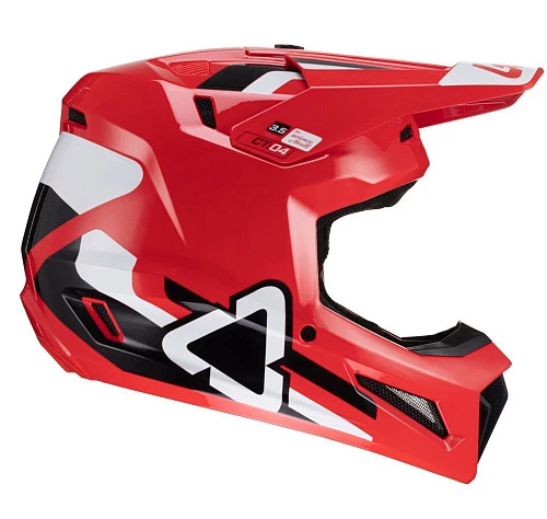 Leatt Kit Moto 3.5 V24 Red шлем кроссовый + Velocity 4.5 мотоочки