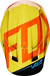 Fox Racing V2 Preme 2018 шлем кроссовый, черно-желтый