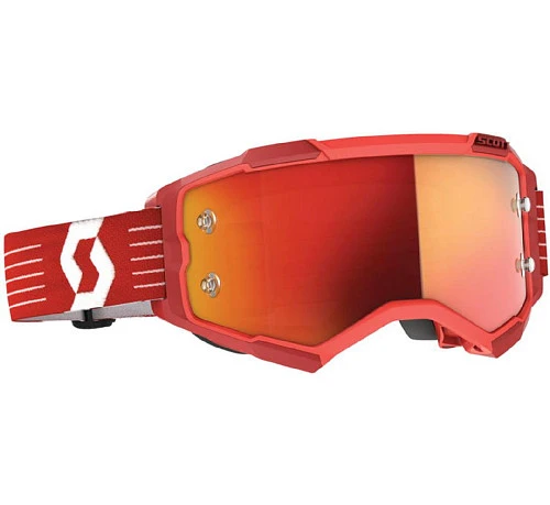 Scott Fury Bright Red/Orange Chrome Lens мотоочки