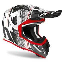 Airoh Aviator Ace Kybon Red Gloss шлем внедорожный