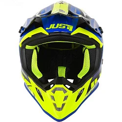 Just1 J38 Blade шлем кроссовый, сине-желто-черный