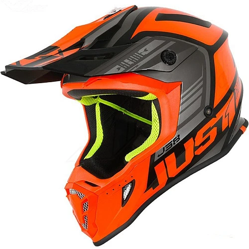 Just1 J38 Blade шлем кроссовый, оранжево-черный