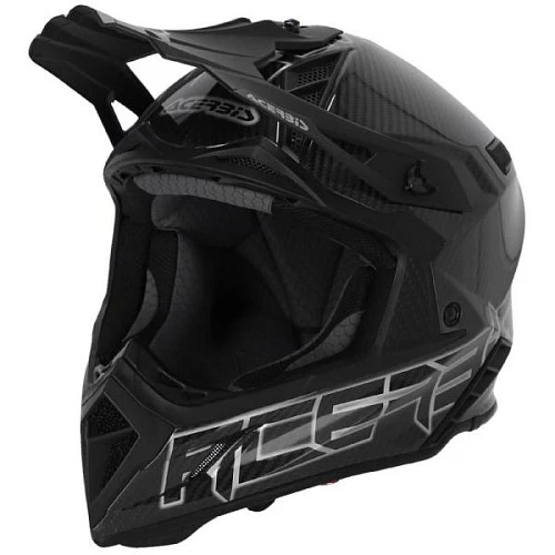 Acerbis Steel Carbon 22-06 Black/Grey шлем внедорожный, черно-серый