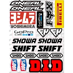 Набор наклеек А4 MXLOGO2