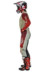 Fly Racing Kinetic Wave комплект, серо-красный