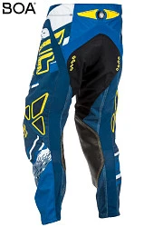 Fly Racing Evolution 2.0 2018 мотоштаны, сине-желтый