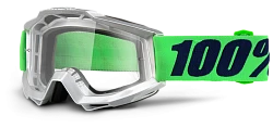100% Accuri Nova Clear Lens мотоочки, салатовый