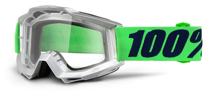 100% Accuri Nova Clear Lens мотоочки, салатовый