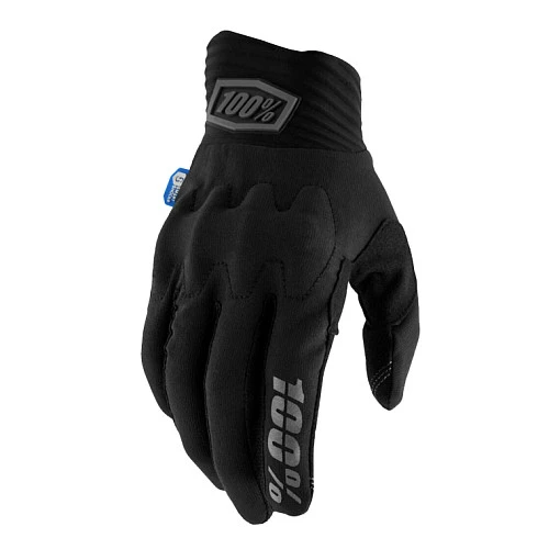 100% Cognito Smart Shock 2025 Black мотоперчатки, черный